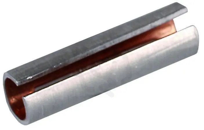 Cupálová objímka, Al vně, Cu uvnitř pro prům. 8mm = 50mm2 L 40mm DEHN 562050 Výprodej