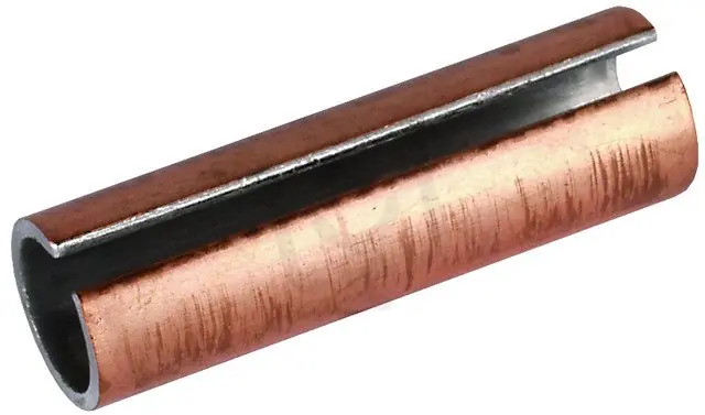 Cupálová objímka, Cu vně, Al uvnitř pro prům. 8mm = 50mm2 L 40mm DEHN 562150 Ověřený
