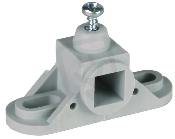 Sezónní Sleva Úchyt pro lištu PA 10x10mm, plast šedý DEHN 563014
