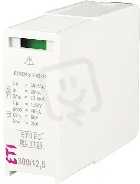 Speciální Cena ETI Modul svodiče přepětí MOD.ETITEC ML T123 300/12,5,20kA, 40kA, 12,5kA, 300VAC
