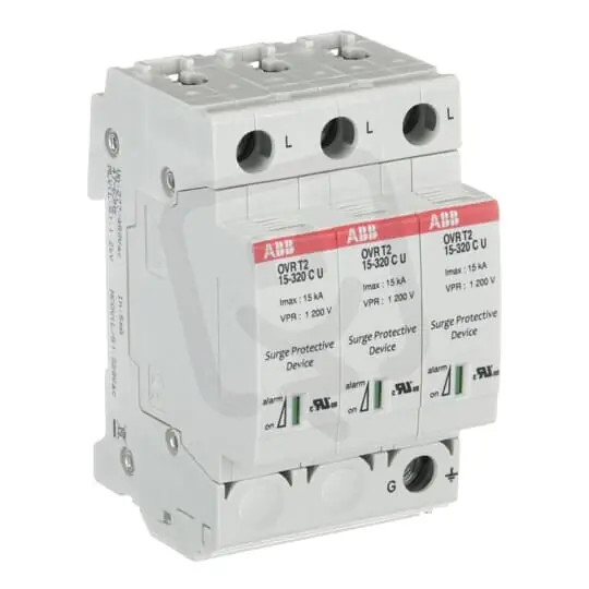 OVR T2 3L 40-320 P TS U Přepěťová ochrana T2 40-320 kA ABB 2CTB802345R2500 Vysoce Kvalitní