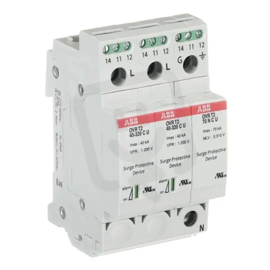 Značkový OVR T2 3L 15-150 P U Přepěťová ochrana T2 15-150 kA ABB 2CTB802345R0000
