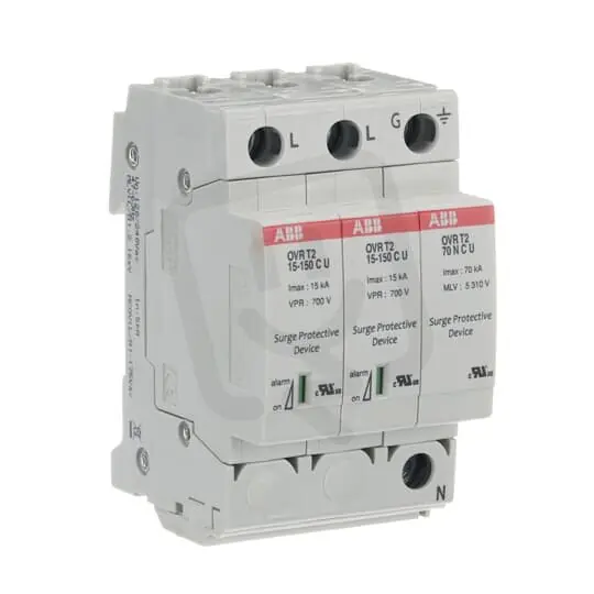 OVR T2 2N 15 150 P U Přepěťová ochrana T2 15-150 kA ABB 2CTB802344R0000 Zlevněný