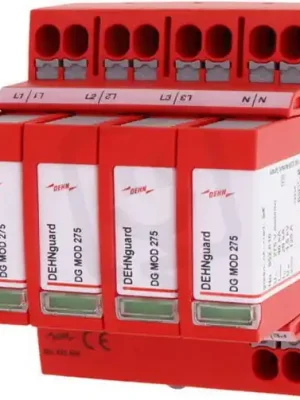 Pouze Dnes Svodič přepětí typ 2 DEHNguard MP 4-pólový Uc 275V pro TN-S systémy 942400