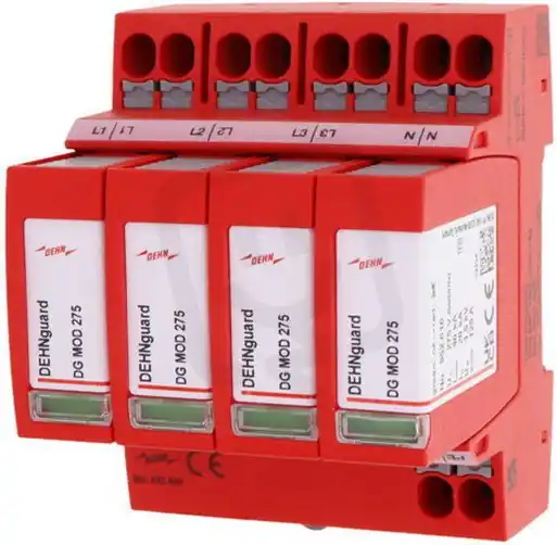 Pouze Dnes Svodič přepětí typ 2 DEHNguard MP 4-pólový Uc 275V pro TN-S systémy 942400