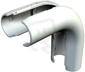 OBO 2953 B M25 LGR Quick Pipe oblouk 90°, M25, světle šedá Polyvinylchlorid, PVC Zlevněný