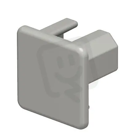 Akce OBO WDK HE20020GR Koncový díl pro kanál WDK 20x20mm kamenná šeď