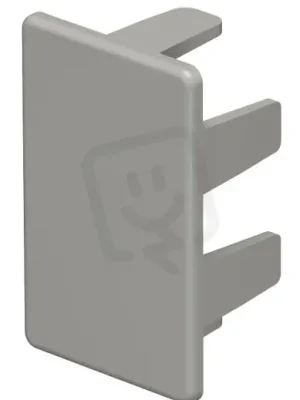 Sleva OBO WDK HE25040GR Koncový díl pro kanál WDK 25x40mm kamenná šeď