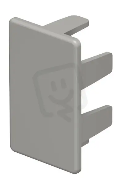 Sleva OBO WDK HE25040GR Koncový díl pro kanál WDK 25x40mm kamenná šeď