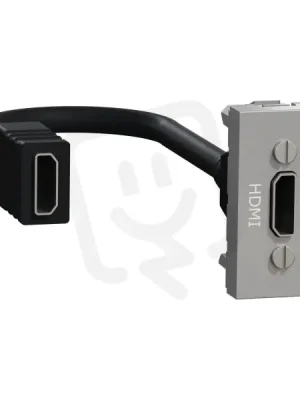 NOVÁ UNICA HDMI konektor (předzapojený), 1M, Aluminium SCHNEIDER NU343030 Aktuální