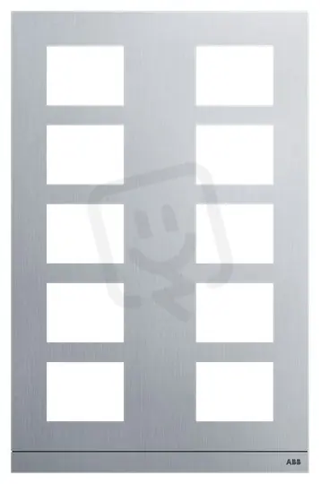 Výprodej Kryt AUDIO tabla velikost 2/5 (135 mm) eloxovaný hliník ABB 2TMA220161A0009