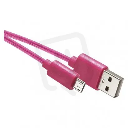 Nabíjecí a datový kabel USB-A 2.0 micro USB-B 2.0, 1 m, růžový EMOS SM7006P Poslední Šance