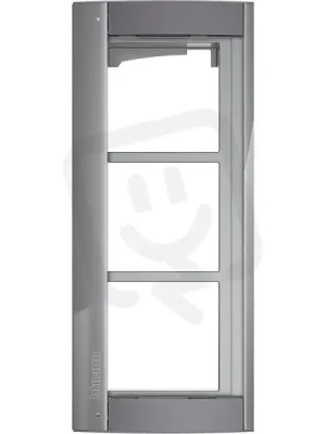 Pouze Dnes RÁMEČEK+ŠASÍ PRO 3MODULOVÝ PANEL SFERA, OCEL BTICINO 350233
