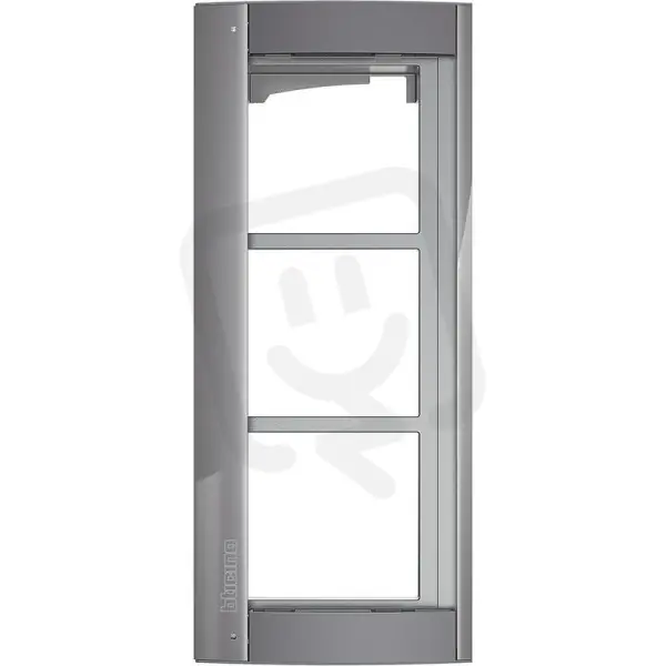 Pouze Dnes RÁMEČEK+ŠASÍ PRO 3MODULOVÝ PANEL SFERA, OCEL BTICINO 350233