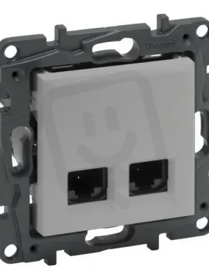 NILOÉ STEP DATOVÁ ZÁSUVKA 2XRJ45 C5E UTP HLINÍK LEGRAND 863360 Vysoce Kvalitní