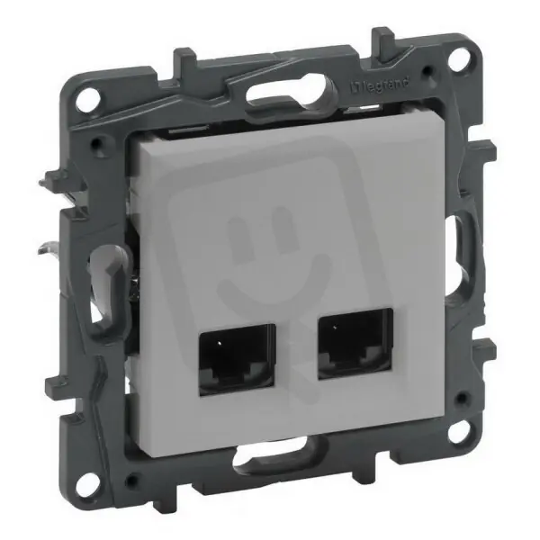 NILOÉ STEP DATOVÁ ZÁSUVKA 2XRJ45 C5E UTP HLINÍK LEGRAND 863360 Vysoce Kvalitní