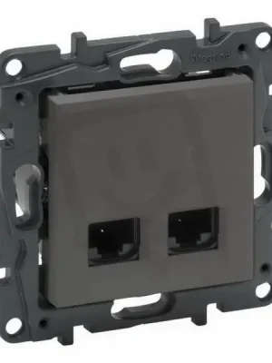 NILOÉ STEP DATOVÁ ZÁSUVKA 2XRJ45 C6 UTP OCEL LEGRAND 863464 Expresní Doručení