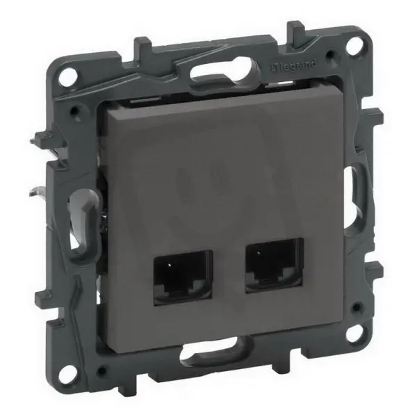 NILOÉ STEP DATOVÁ ZÁSUVKA 2XRJ45 C6 UTP OCEL LEGRAND 863464 Expresní Doručení