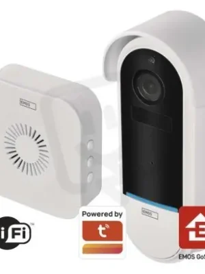 Poslední Šance GoSmart Domovní bezdrátový bateriový videozvonek IP-15S s Wi-Fi EMOS H4032