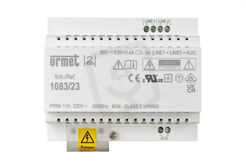 Zdroj pro systém 1083, 4 DIN moduly URMET 1083/23 Vysoce Kvalitní
