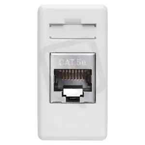 Datová zásuvka SYSTEM 1M RJ45 Cat5e FTP, bílá GEWISS GW20243 Sleva