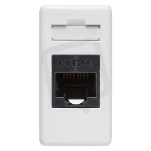 Modul zásuvky SYSTEM RJ45 Cat5e UTP, bílá GEWISS GW20271 Odeslání Ihned