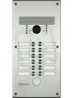 Výprodej LINEA 300 - ANTIVANDAL INOX VIDEO PANEL S 12 TLAČÍTKY BTICINO 308013