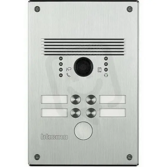 LINEA 300 - ANTIVANDAL INOX VIDEO PANEL SE 4 TLAČÍTKY BTICINO 308011 Nejlepší Volba