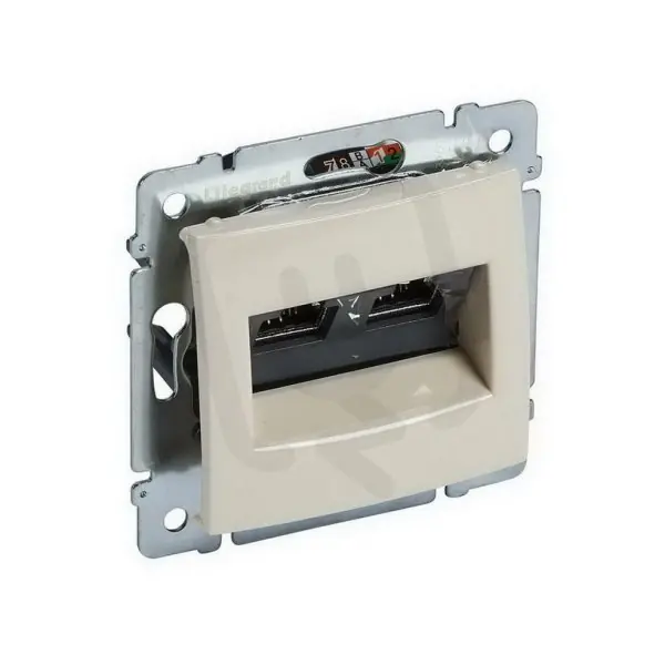 VALENA BÉŽOVÁ ZÁSUVKA 2XRJ45 STP CAT.6A LEGRAND 774173 Ověřený
