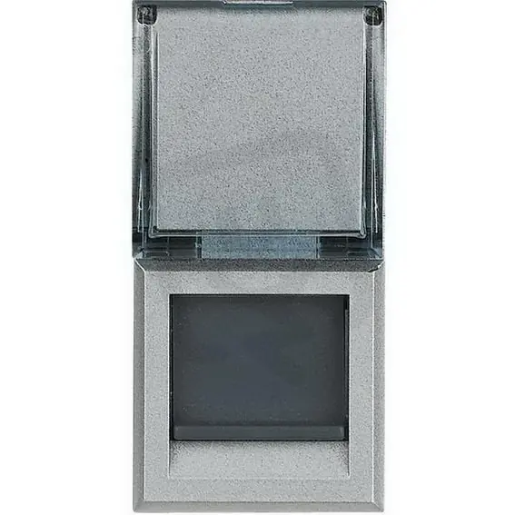 Bezpečná Platba AXOLUTE ZÁSUVKA RJ45 CAT.6A STP 1M HLINÍK BTICINO HC4279C6A