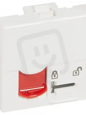 MOSAIC DATOVÁ ZÁSUVKA RJ45 UZAMYKATELNÁ UTP CAT.5E 2MODULOVÝ ČERVENÁ LEGRAND Akční Cena
