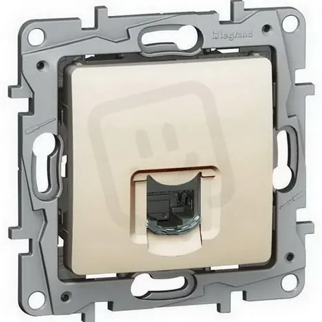 NILOÉ DATOVÁ ZÁSUVKA RJ45 CAT.6 STP BÉŽOVÁ LEGRAND 664875 Výprodej