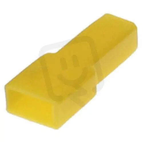 Must-Have Kryt objímky jednopólový 6,3mm PE žlutá, provozní teplota do +75°C KT 68 žlutá