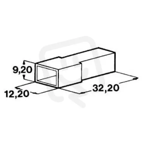 KTK 1 Kryt kolíku jednopólový PA pro plochý mosazný kolík s jazýčkem 6,3x0,8mm Výhodná Nabídka