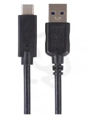 Rychlonabíjecí a datový kabel USB-A 3.0 USB-C 3.1, Quick Charge, 1 m, černý Nejlepší Cena