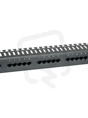 Autentický 19" ISDN panel 25 x RJ45 černý 1U SOLARIX 24024725