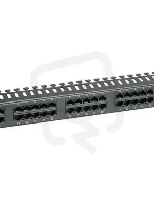 19" ISDN panel 50 x RJ45 černý 1U SOLARIX 24024750 Nízká Cena