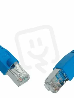 Patch kabel CAT5E SFTP PVC 1m modrý snag-proof SOLARIX 28430109 Vysoce Kvalitní