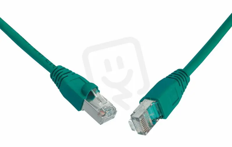 Patch kabel CAT6 SFTP PVC 1m zelený snag-proof SOLARIX 28750109 Must-Have