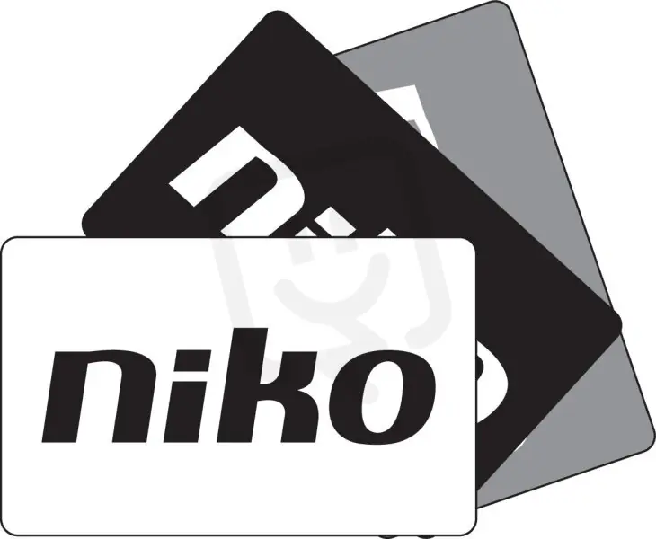 Transpondérová karta NIKO 10-905-02 Jen Po Omezenou Doba
