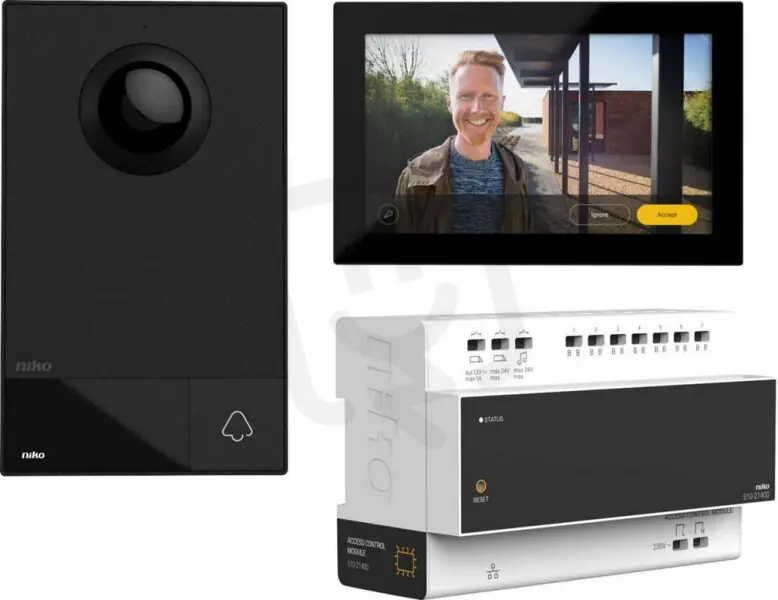 Poslední Šance Video souprava, 2-vodičová, controler, vnější a vnitřní jednotka NIKO 510-01501
