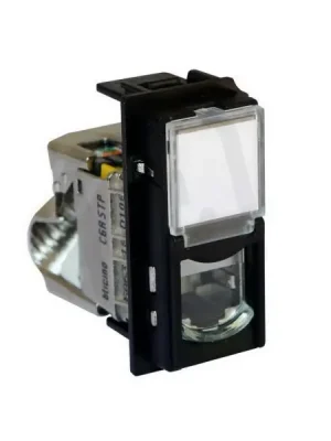 Akční Nabídka LIVING NOW DATOVÁ ZÁSUVKA RJ45 CAT6A STP BEZNÁSTROJOVÁ 1 MODUL ČERNÁ LEGRAND