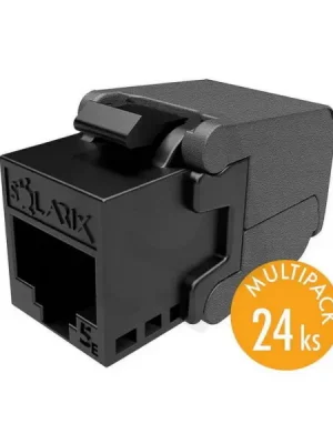 Expresní Doručení Keystone CAT5E UTP RJ45 černý samořezný (balení 24 kusů) SOLARIX 25286711