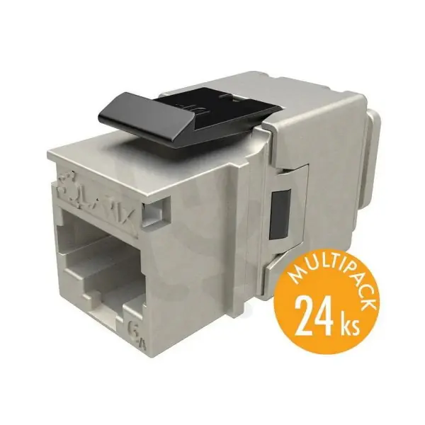 Nejprodávanější Keystone CAT6A STP RJ45 černý pro kleště SXKJ-NA-BU (balení 24 kusů)