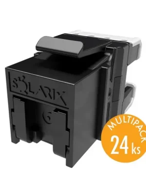 Dokud Zásoby Vydrží Keystone Solarix CAT6 UTP RJ45 černý pro kleště SXKJ-NA-BU (balení 24 kusů)