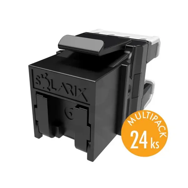 Dokud Zásoby Vydrží Keystone Solarix CAT6 UTP RJ45 černý pro kleště SXKJ-NA-BU (balení 24 kusů)
