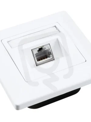 Zásuvka CAT5E STP 1 x RJ45 pod omítku bílá SOLARIX 23100096 Originální