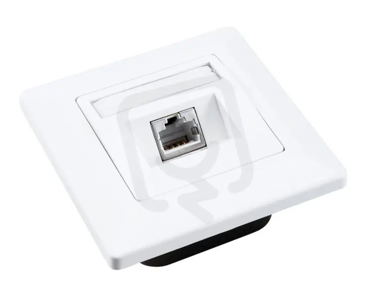 Zásuvka CAT5E STP 1 x RJ45 pod omítku bílá SOLARIX 23100096 Originální
