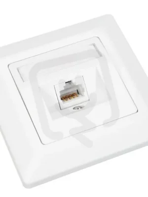 Zásuvka CAT6 UTP 1 x RJ45 pod omítku bílá SOLARIX 23100097 Tovární Cena