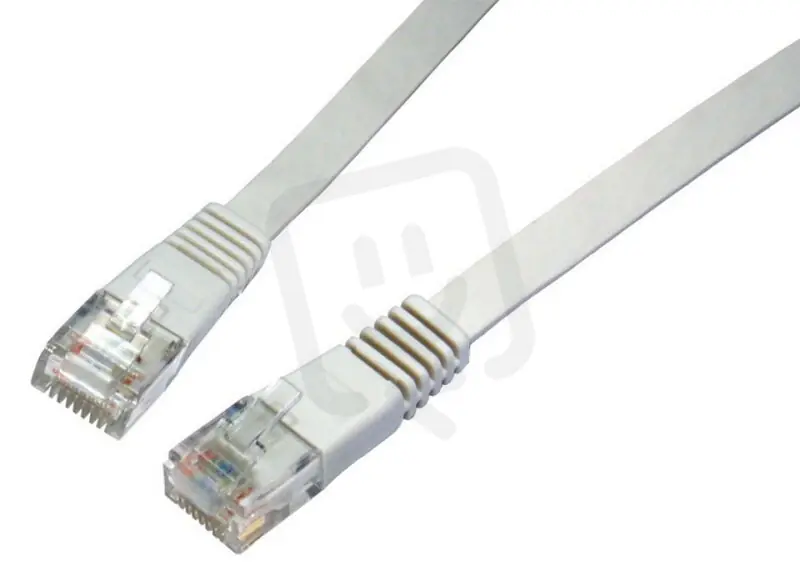 Patch kabel plochý CAT6 UTP LSOH 5m šedý non-snag-proof SOLARIX 28790509 Značkový
